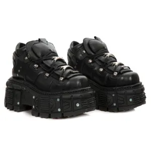 M-TANK106-C2 Leather Goth Platform