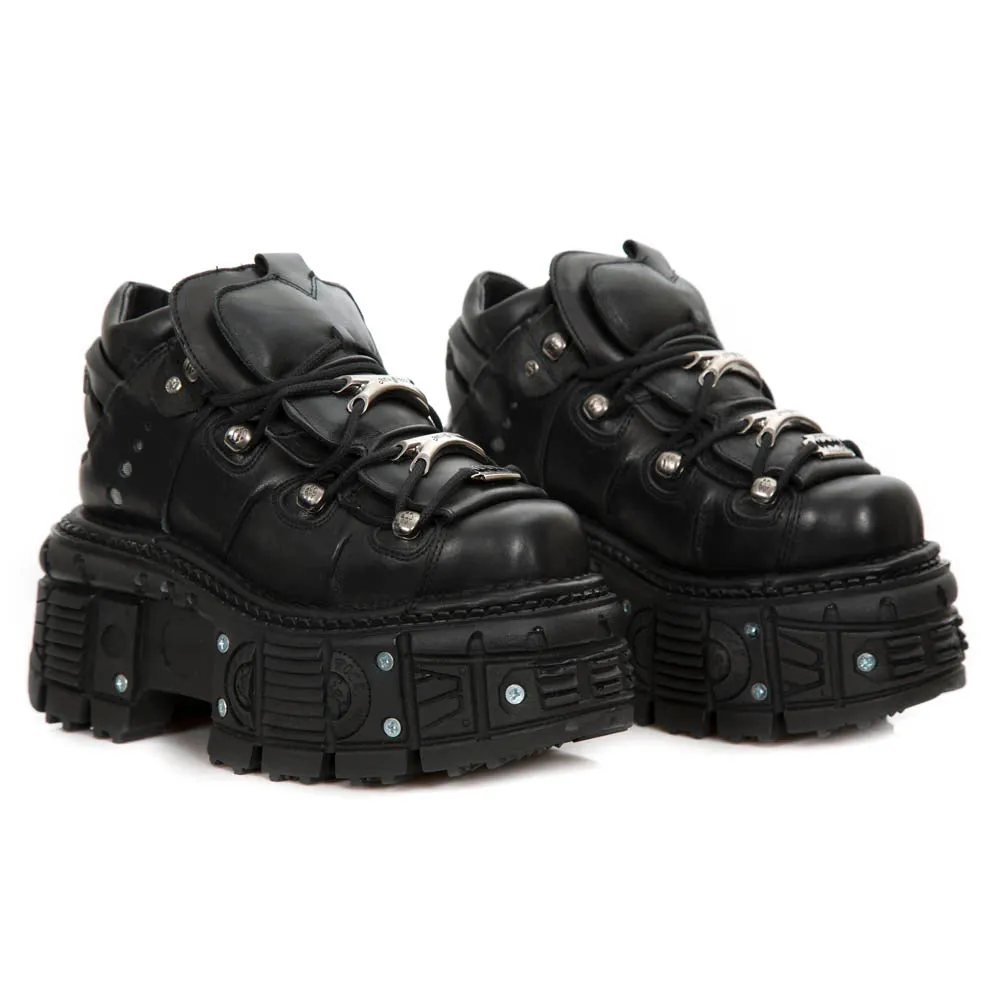 M-TANK106-C2 Leather Goth Platform