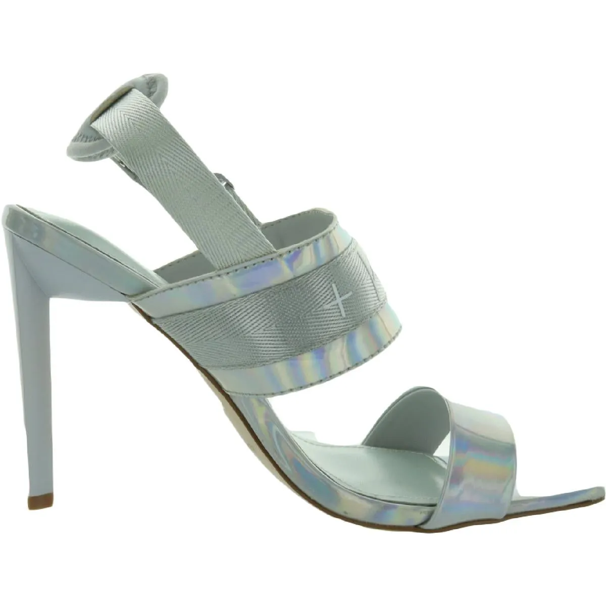 Maddis-Sandal Womens Satin Open Toe Slingback Heels