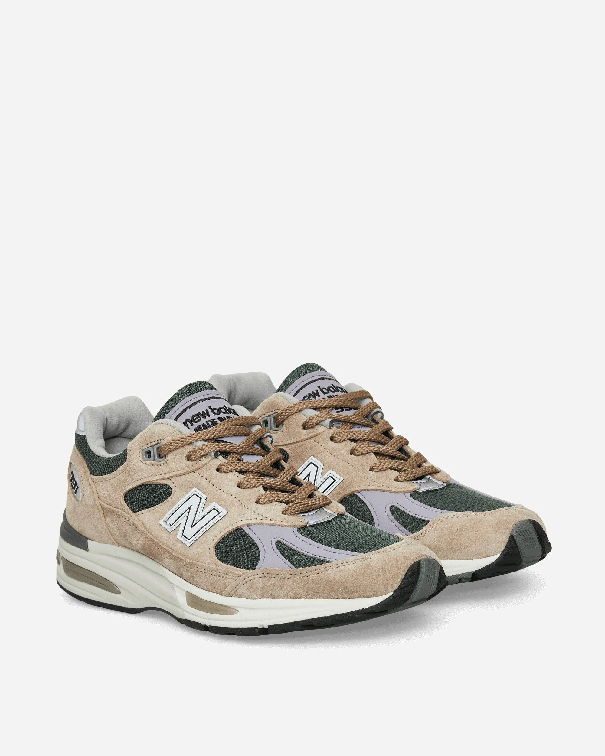 MADE in UK 991v2 Sneakers Cement / Douglas Fir / Lavender Grey