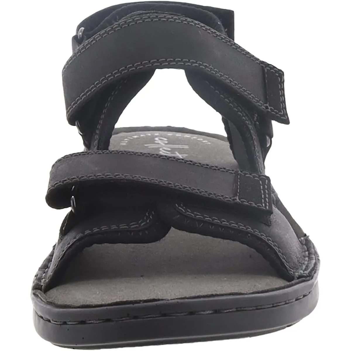 Malone Shore Mens Leather Ankle Strap Sport Sandals