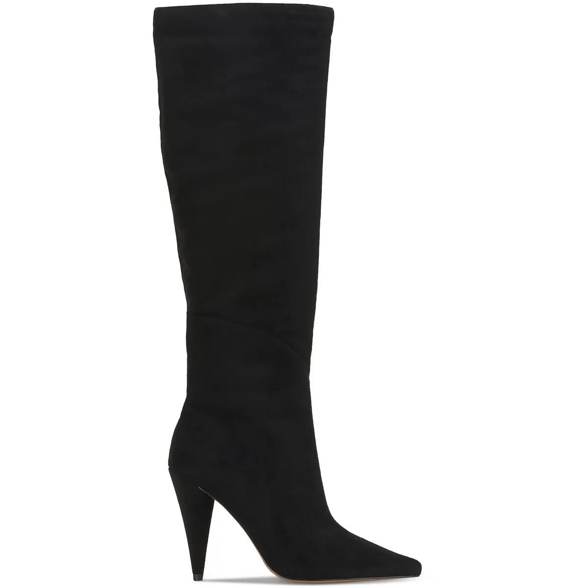 Maynard Womens Faux Suede Pointed Toe Thigh-High Boots