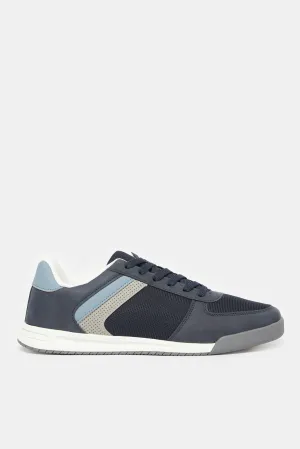 Men Navy Stripped Sneaker