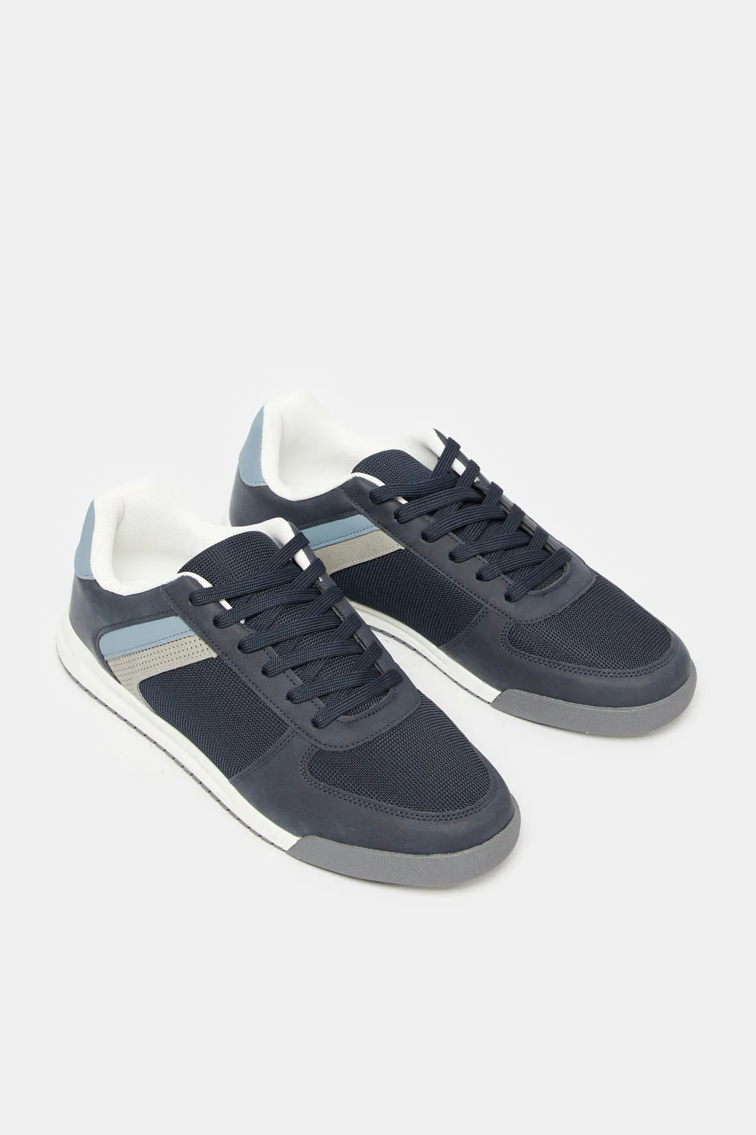 Men Navy Stripped Sneaker