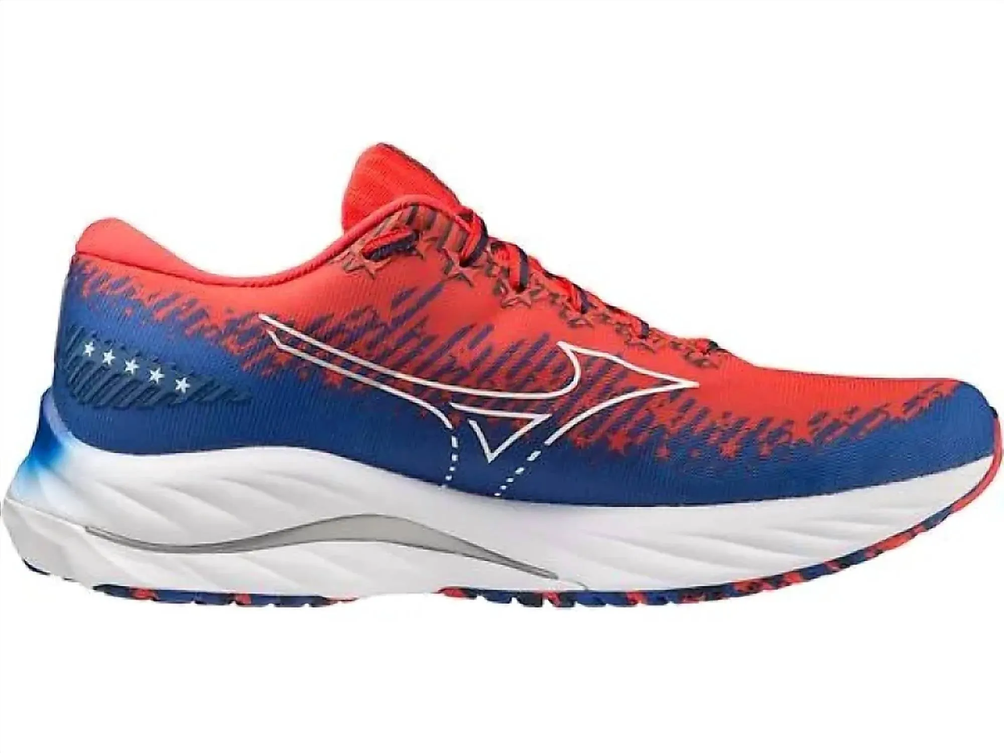 Men Wave Rider 27 Running Shoes In Bittersweet/white