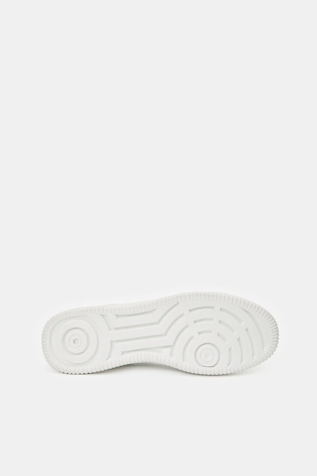 Men White Material Block Sneaker