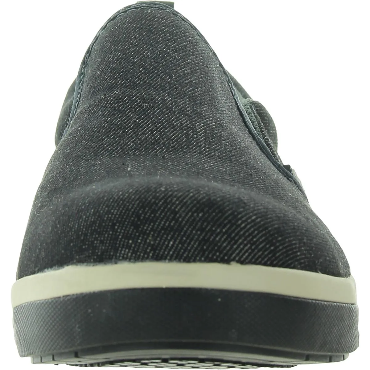 Mens Canvas Slip On Work and Safety Shoes