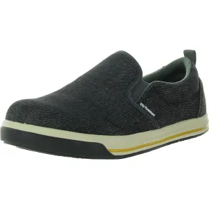 Mens Canvas Slip On Work and Safety Shoes