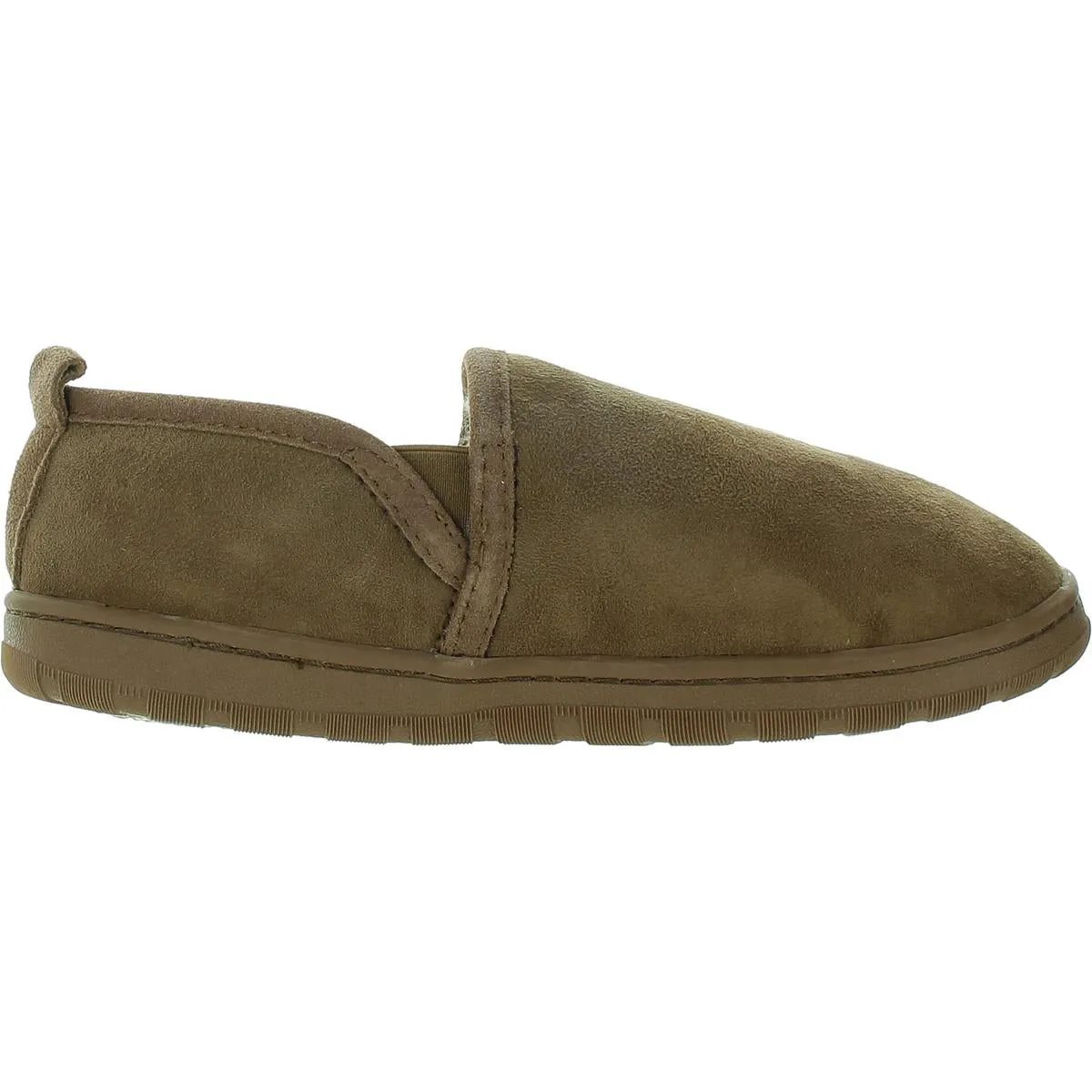 Mens Faux Fur Lined Sheepskin Loafer Slippers