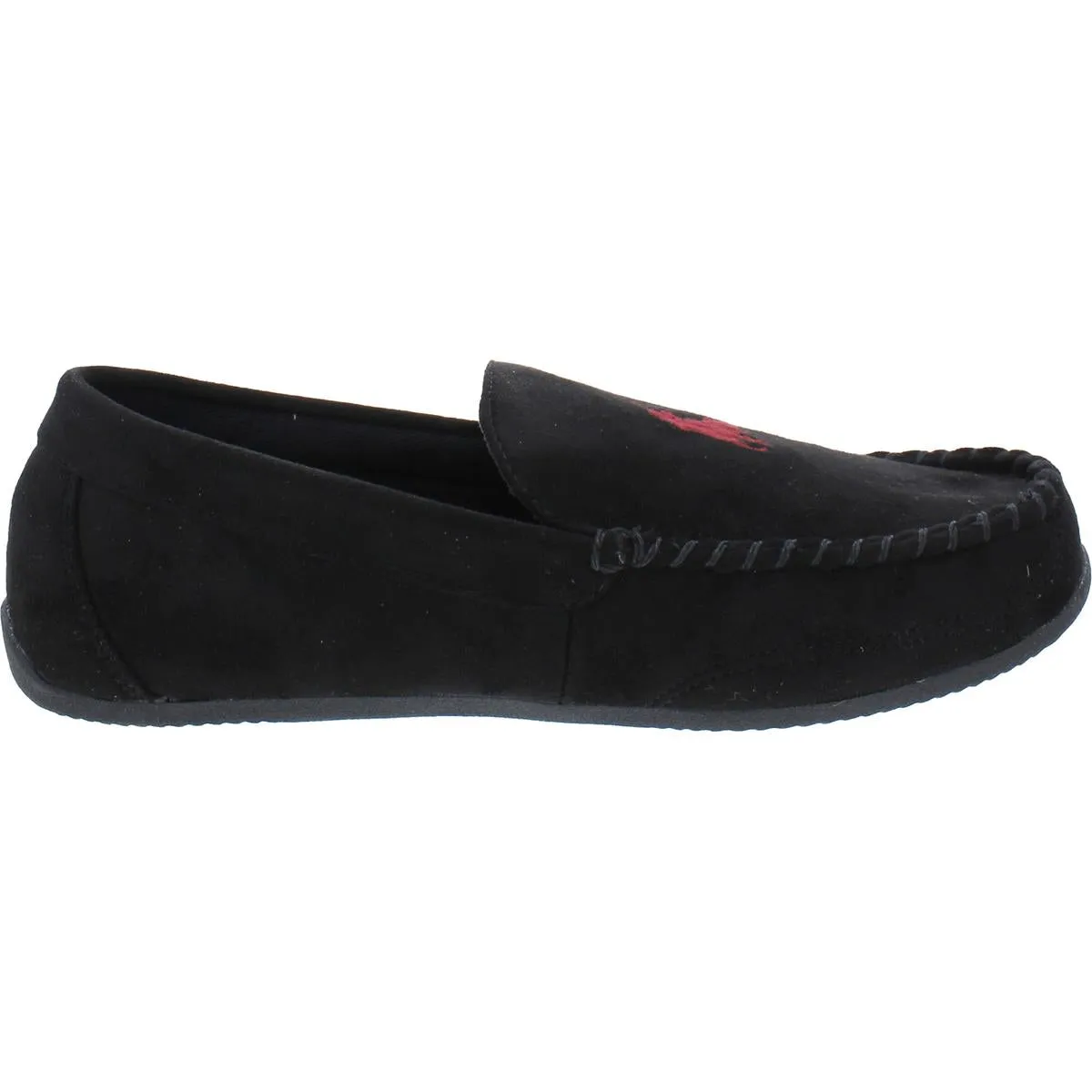 Mens Faux Suede Slip On Loafer Slippers