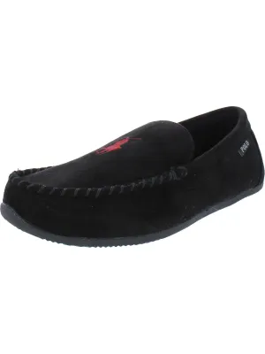 Mens Faux Suede Slip On Loafer Slippers