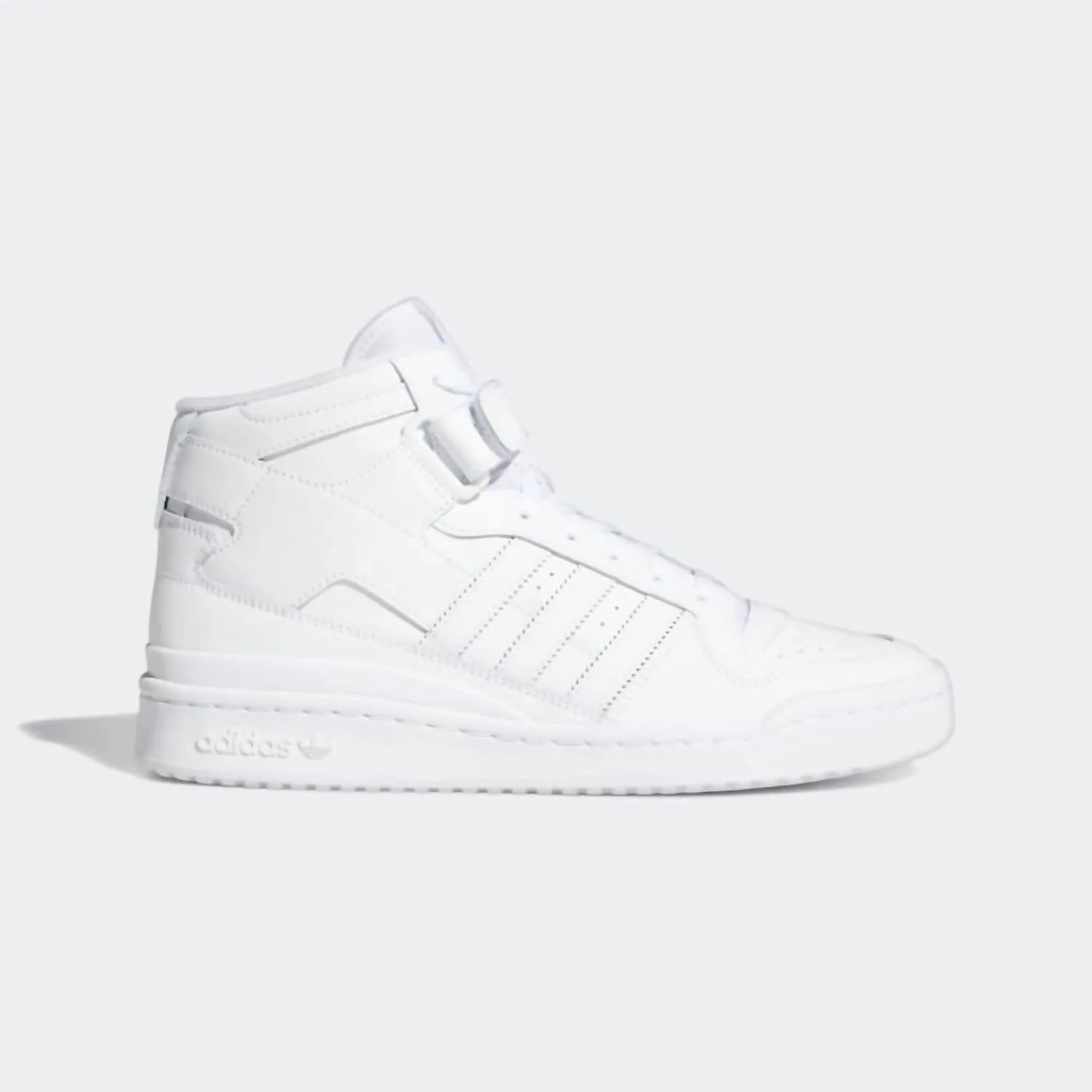 Men's Forum Mid Shoes In Footwear White / Footwear White / Footwear White