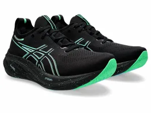 Men's Gel Nimbus 26 Running Shoes In Black/soothing Sea