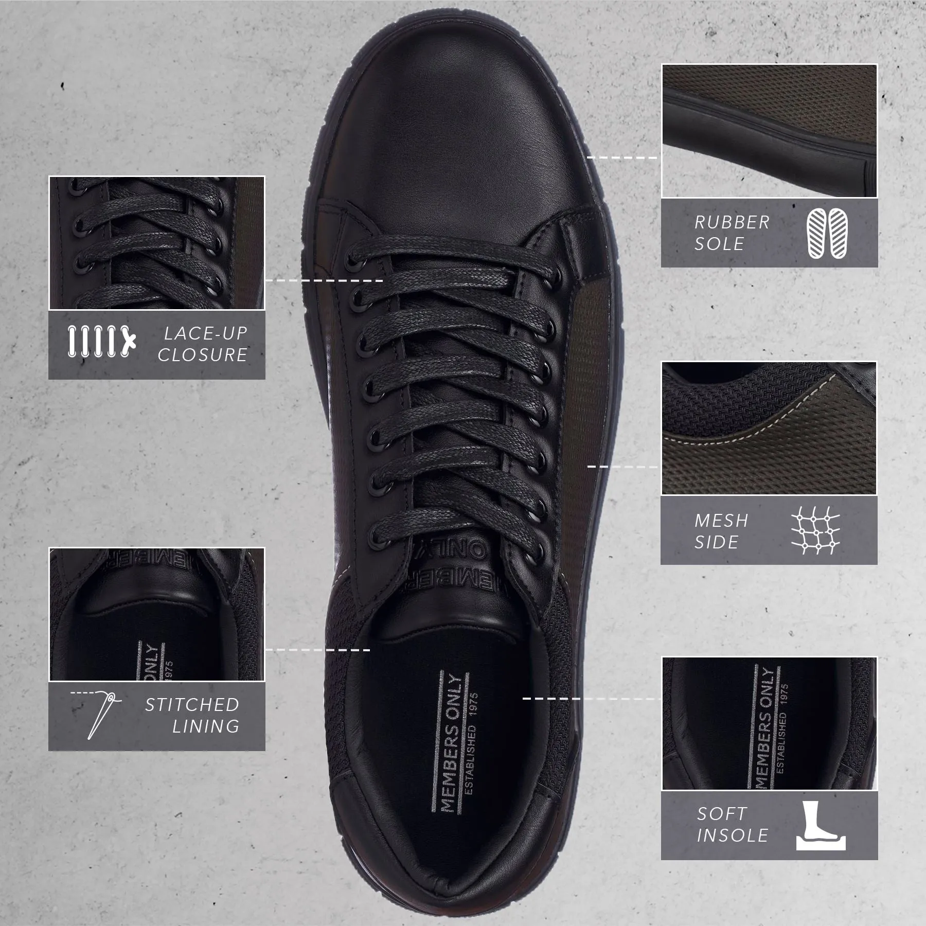 Men's Ignite Low Top Court Sneakers