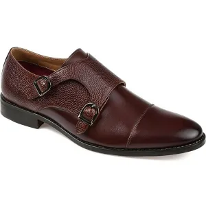 Mens Leather Dress Monk Shoes