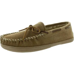 Mens Leather Moccasin Slippers