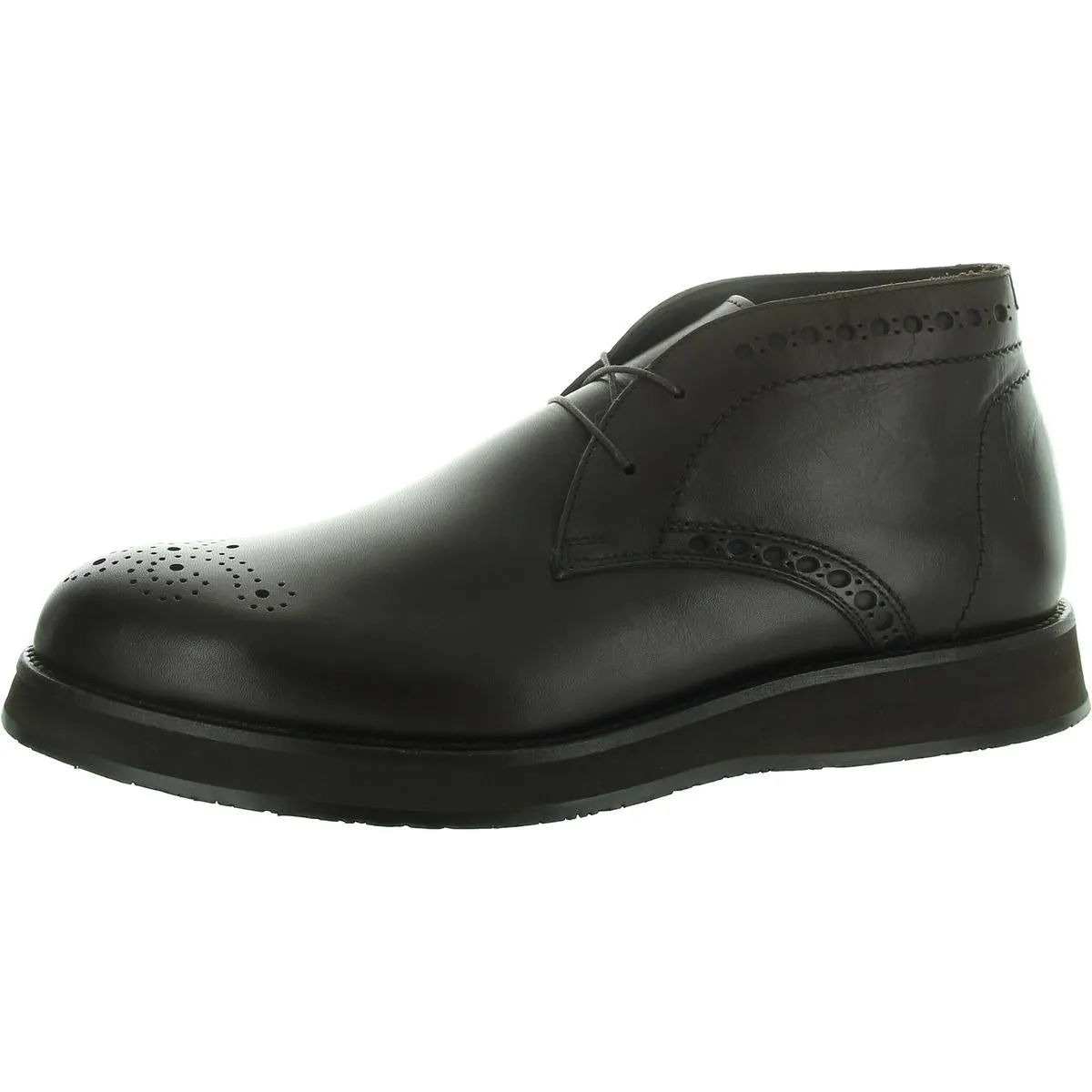 Mens Perforated Leather Oxfords