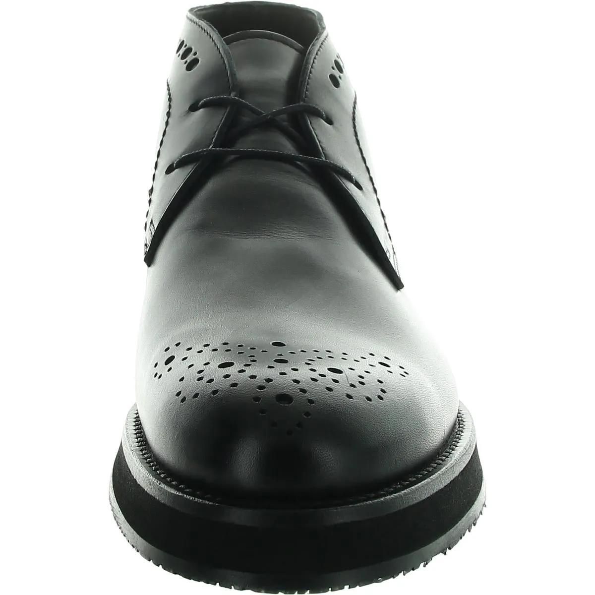 Mens Perforated Leather Oxfords