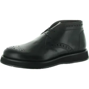 Mens Perforated Leather Oxfords