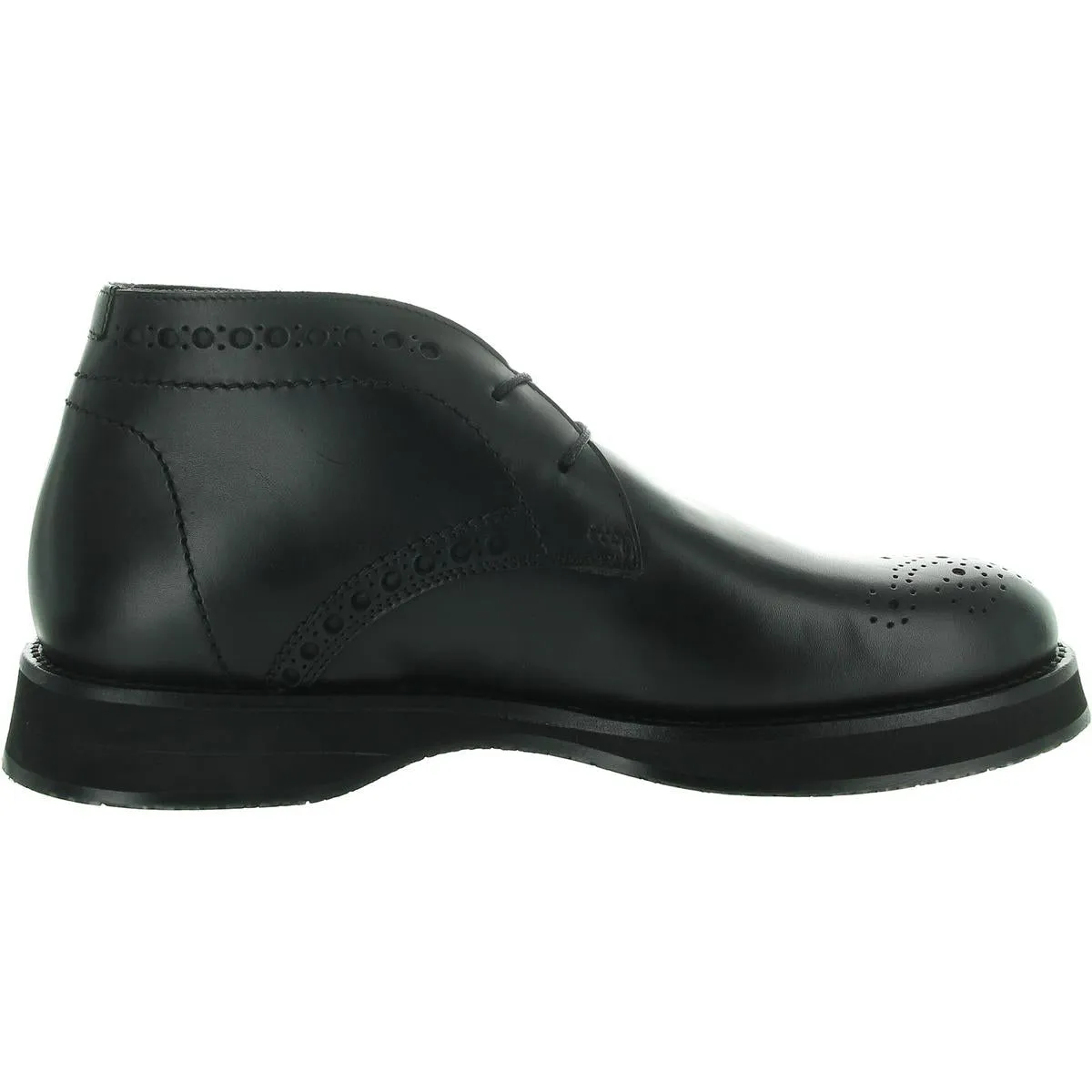 Mens Perforated Leather Oxfords