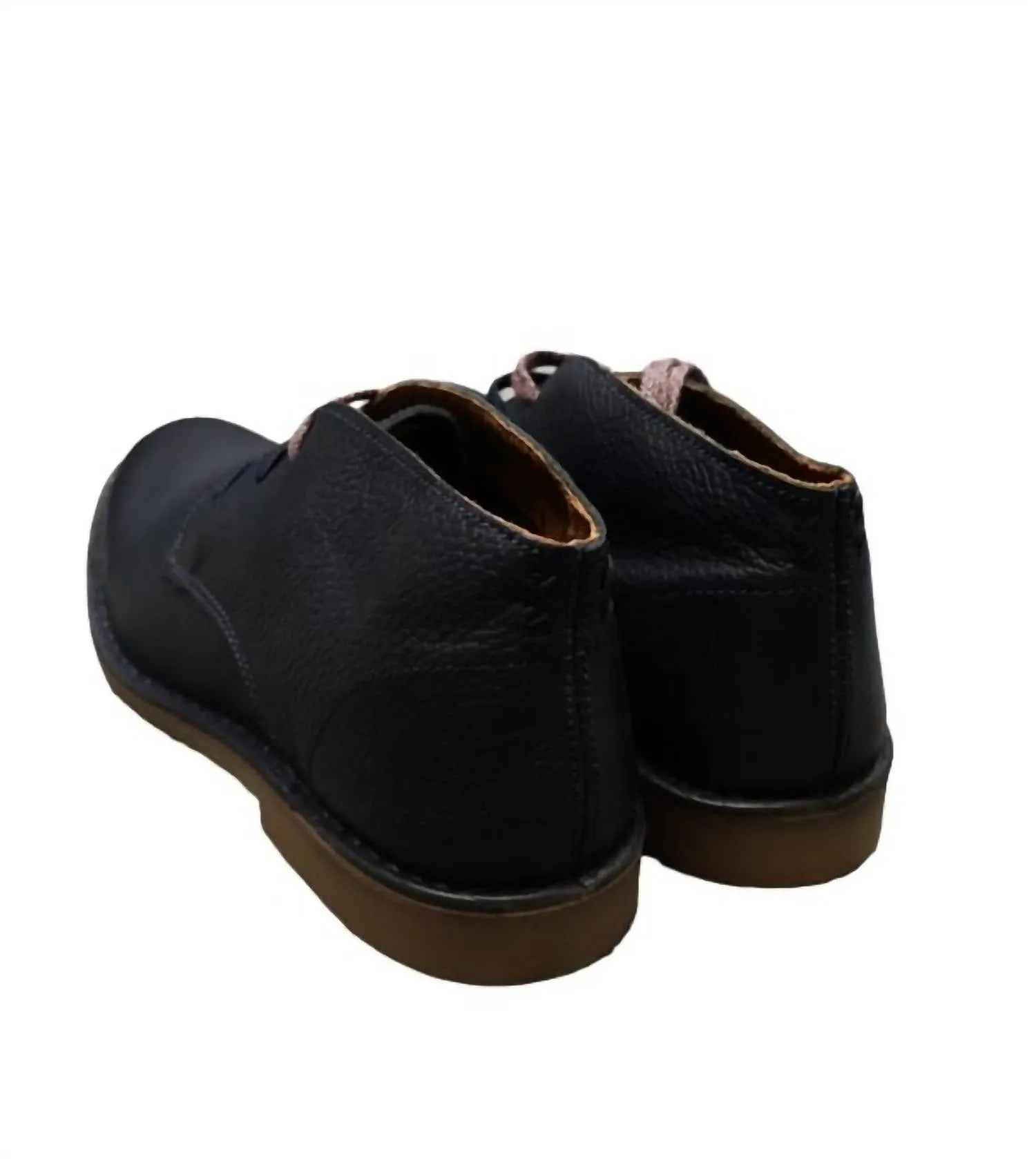Men's Royce Desert Leather Boot In Dark Navy