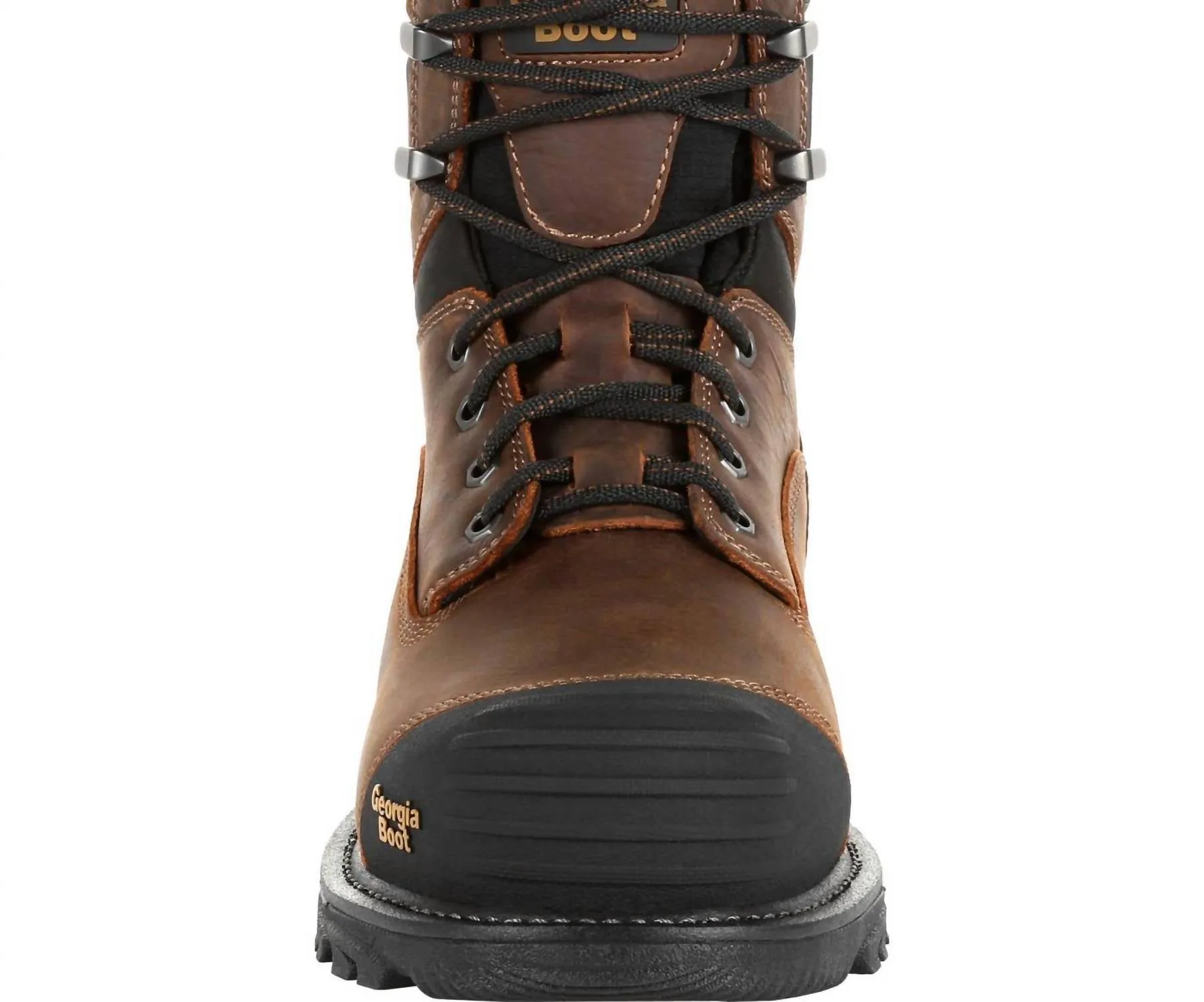 Men's Rumbler 8" Composite Toe Waterproof Work Boot - Wide Width In Brown