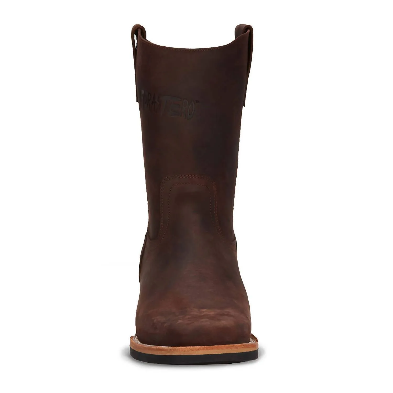 Men's Western Suede Leather Boots In Brown