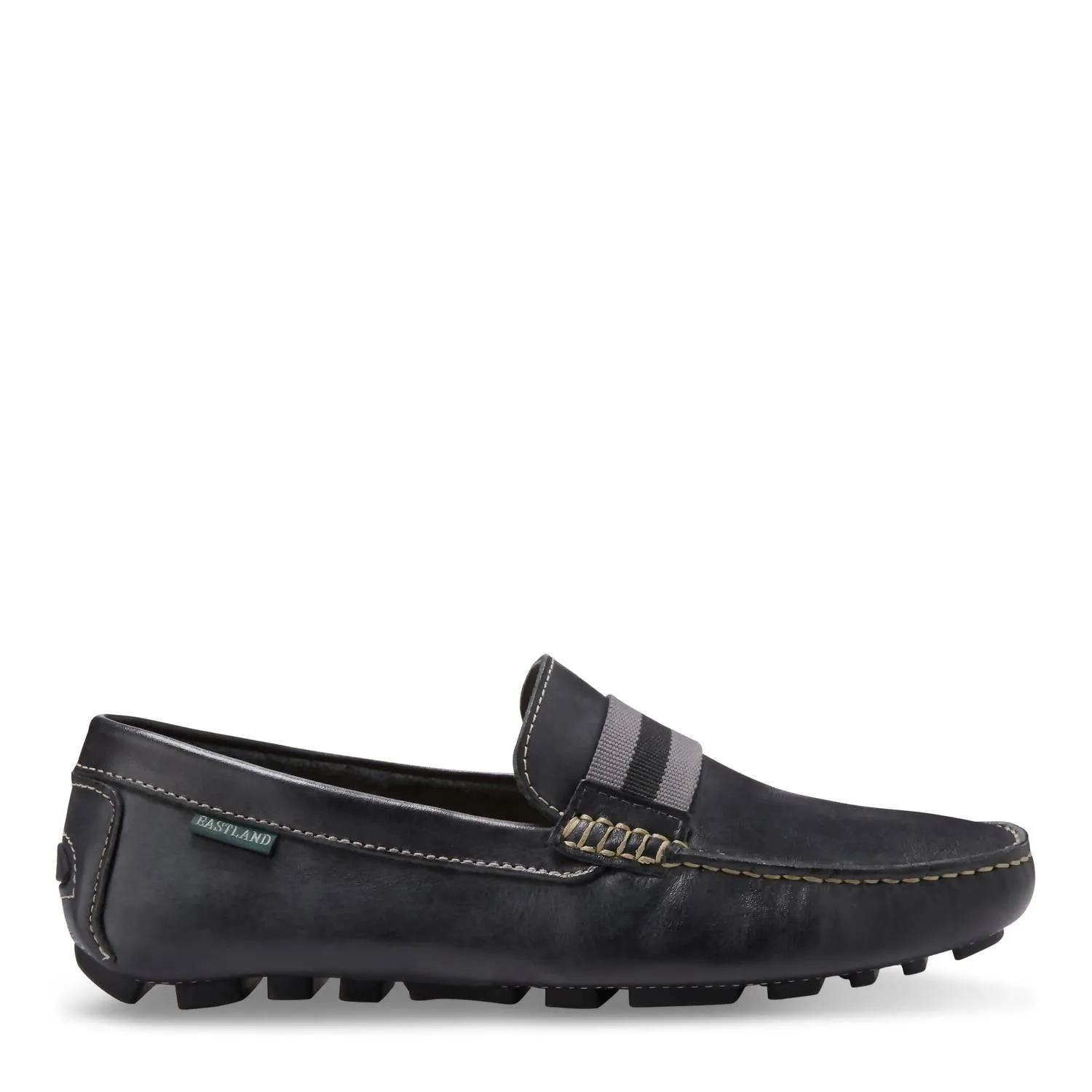 Men's Whitman Banded Driving Moc Loafers In Black Lth 01