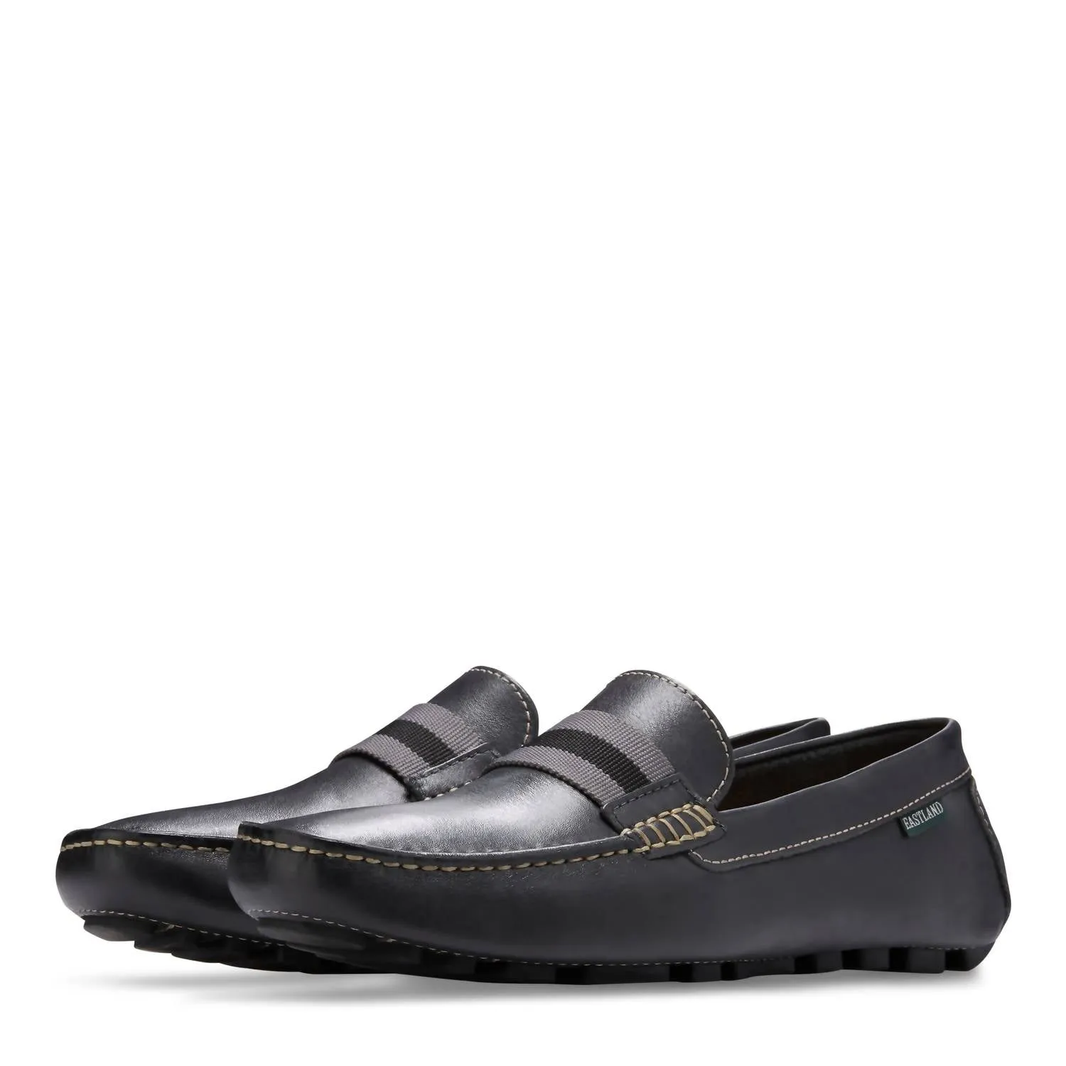 Men's Whitman Banded Driving Moc Loafers In Black Lth 01