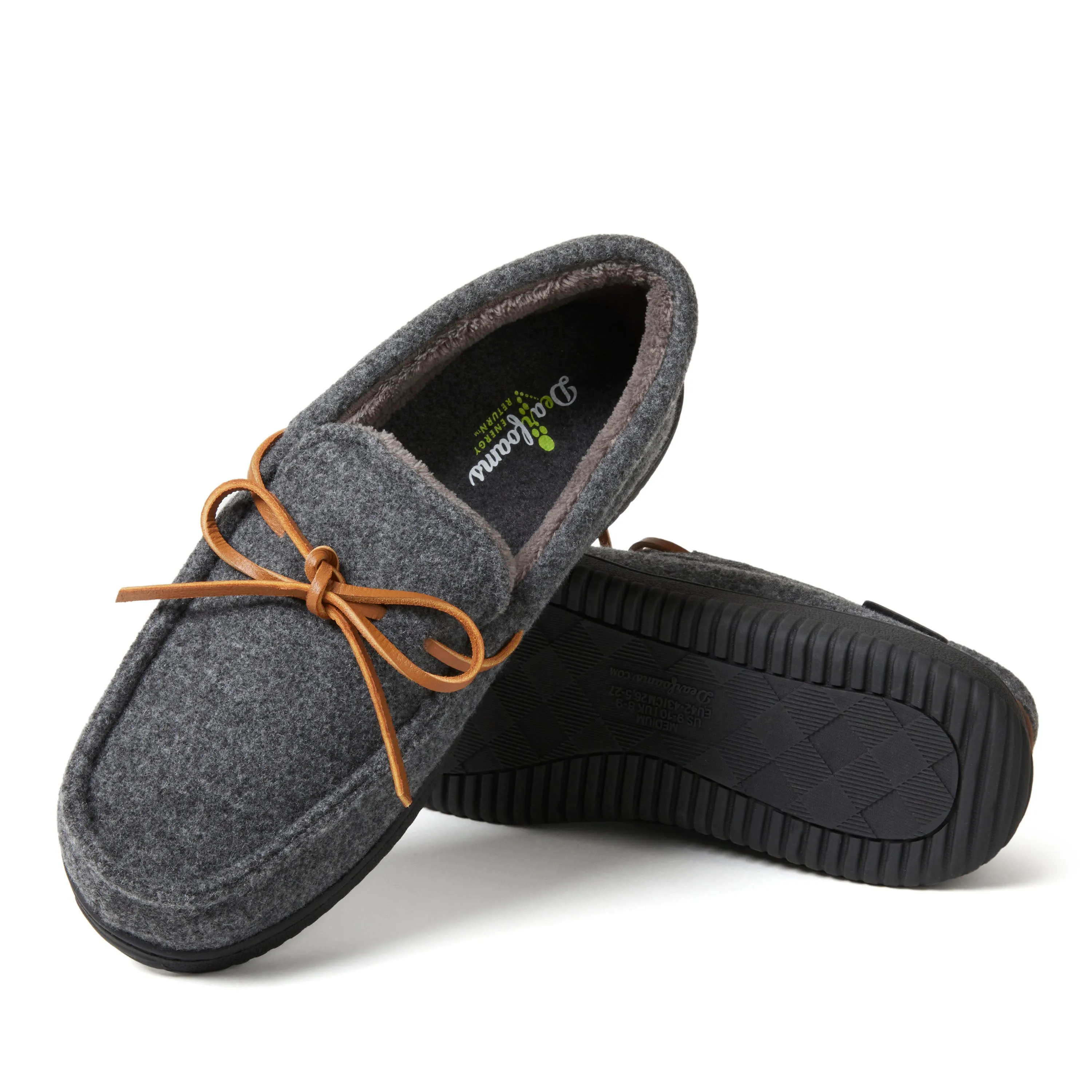 Men's Woodstock Wool Blend Energy Return Moccasin Slippers