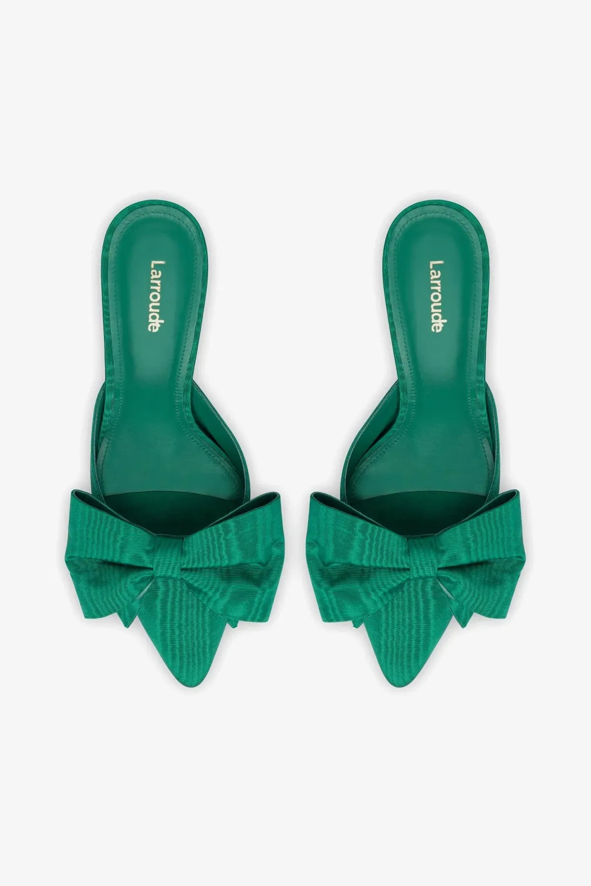 Mini Elle Pump In Emerald Fabric