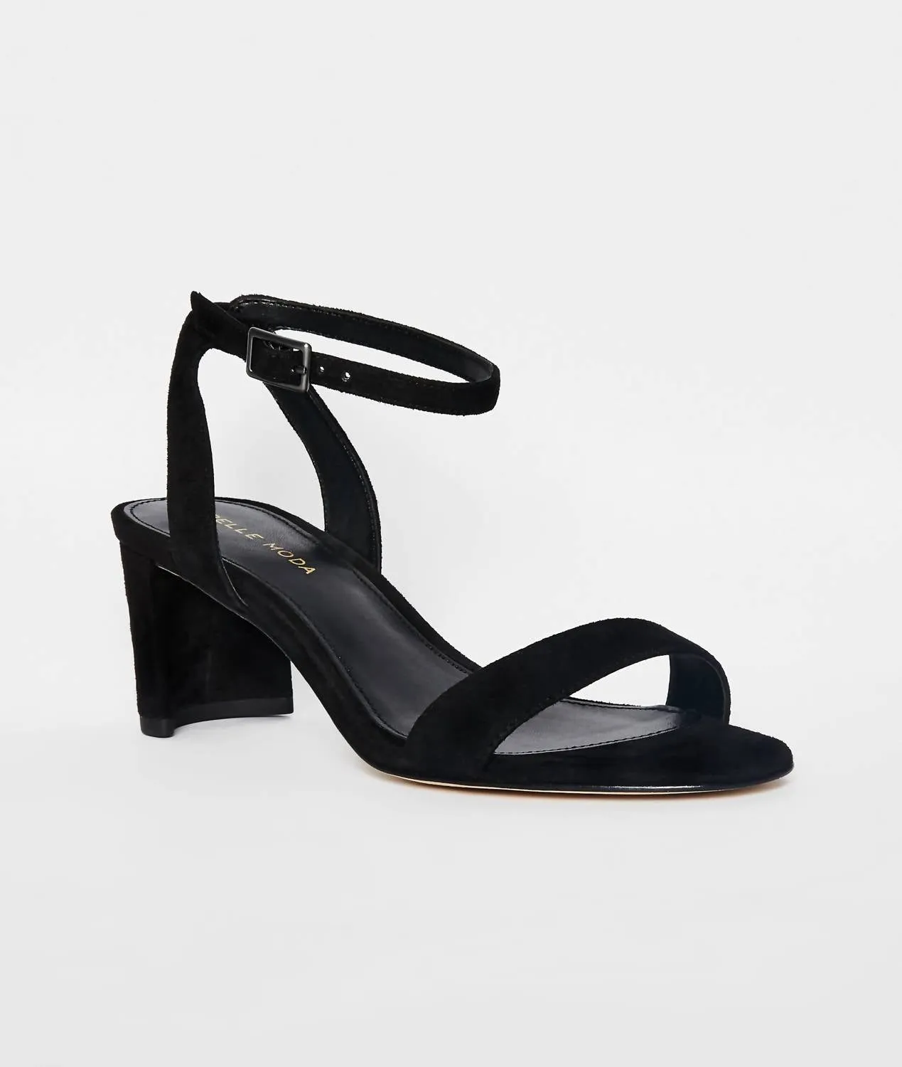 Moira 2 Low Heel Sandal In Black Suede