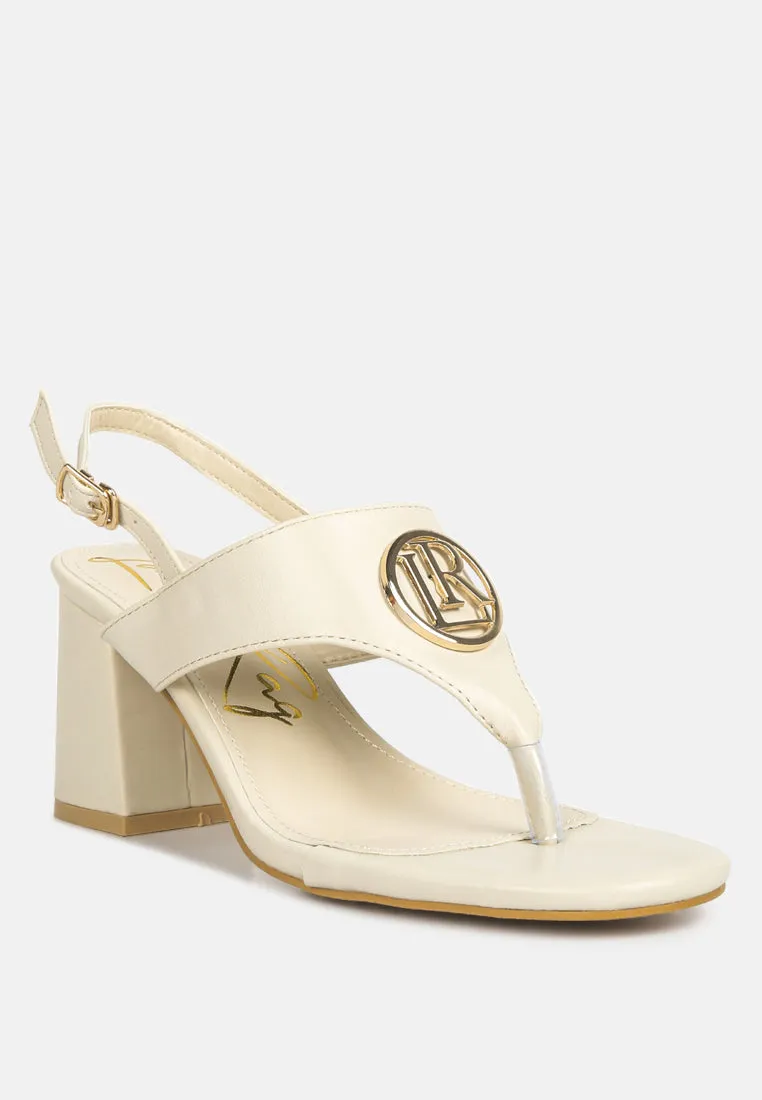 monde block heel thong sandals