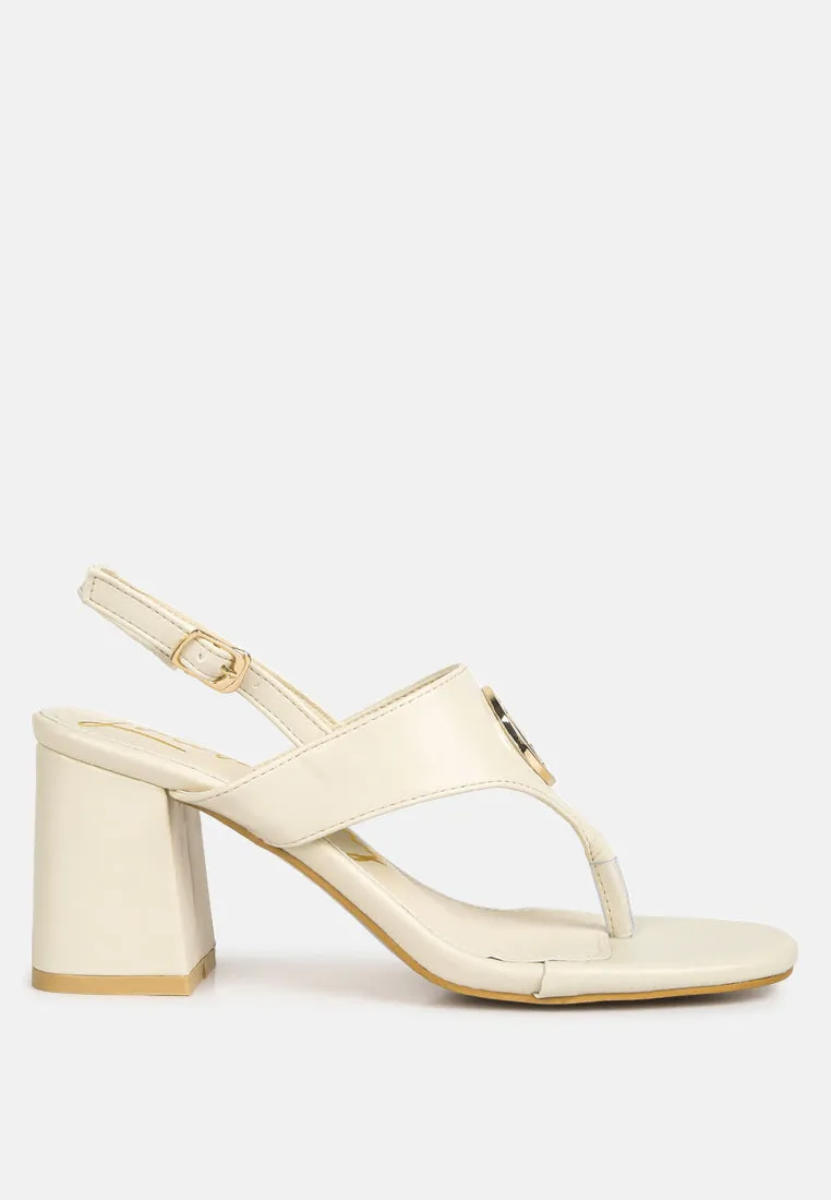 monde block heel thong sandals