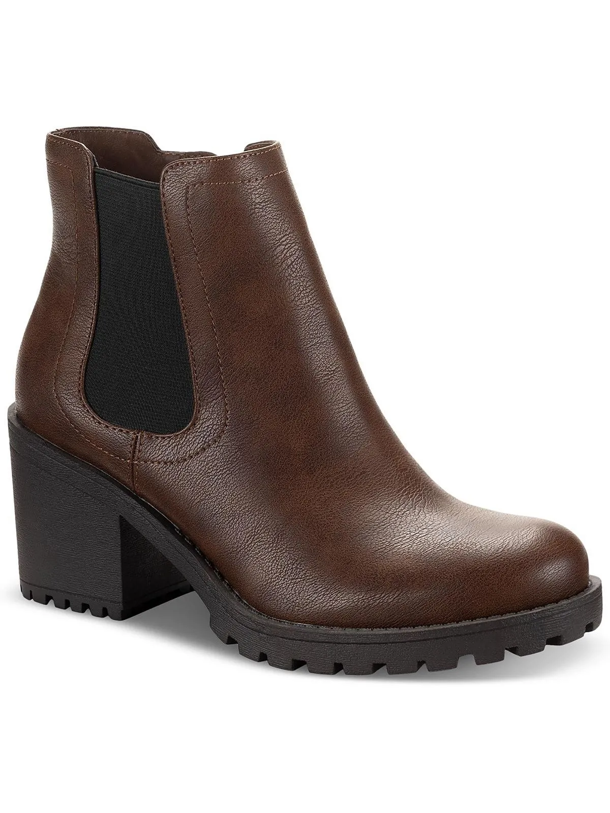 Morghan Womens Faux Suede Round Toe Ankle Boots