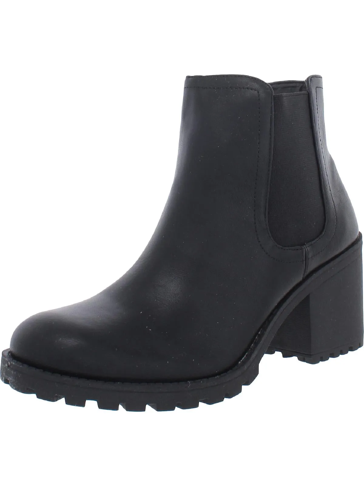 Morghan Womens Faux Suede Round Toe Ankle Boots