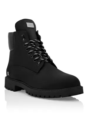 Nabuk Low Flat Boots