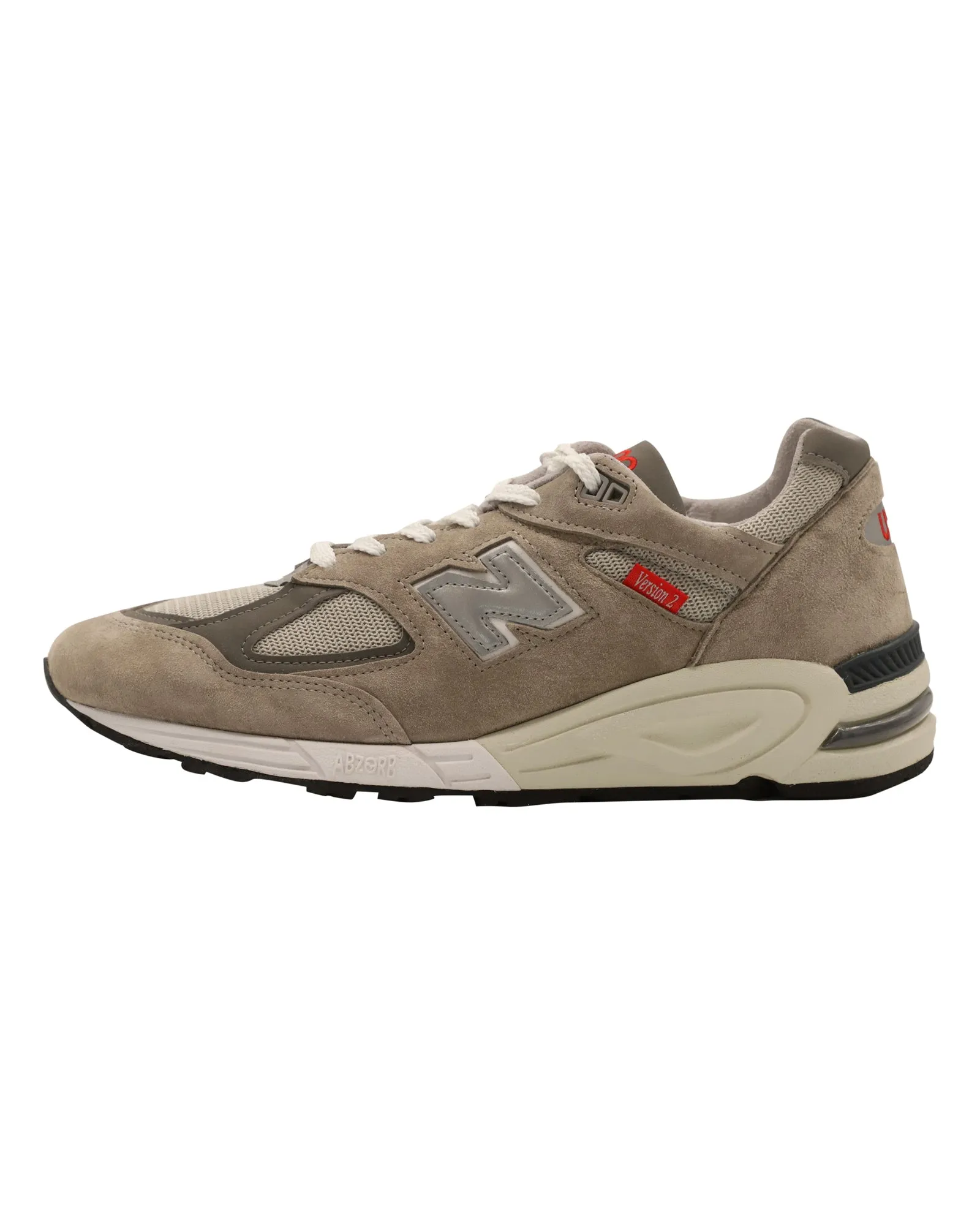 New Balance 990V2 History Pack Sneakers in Grey Suede