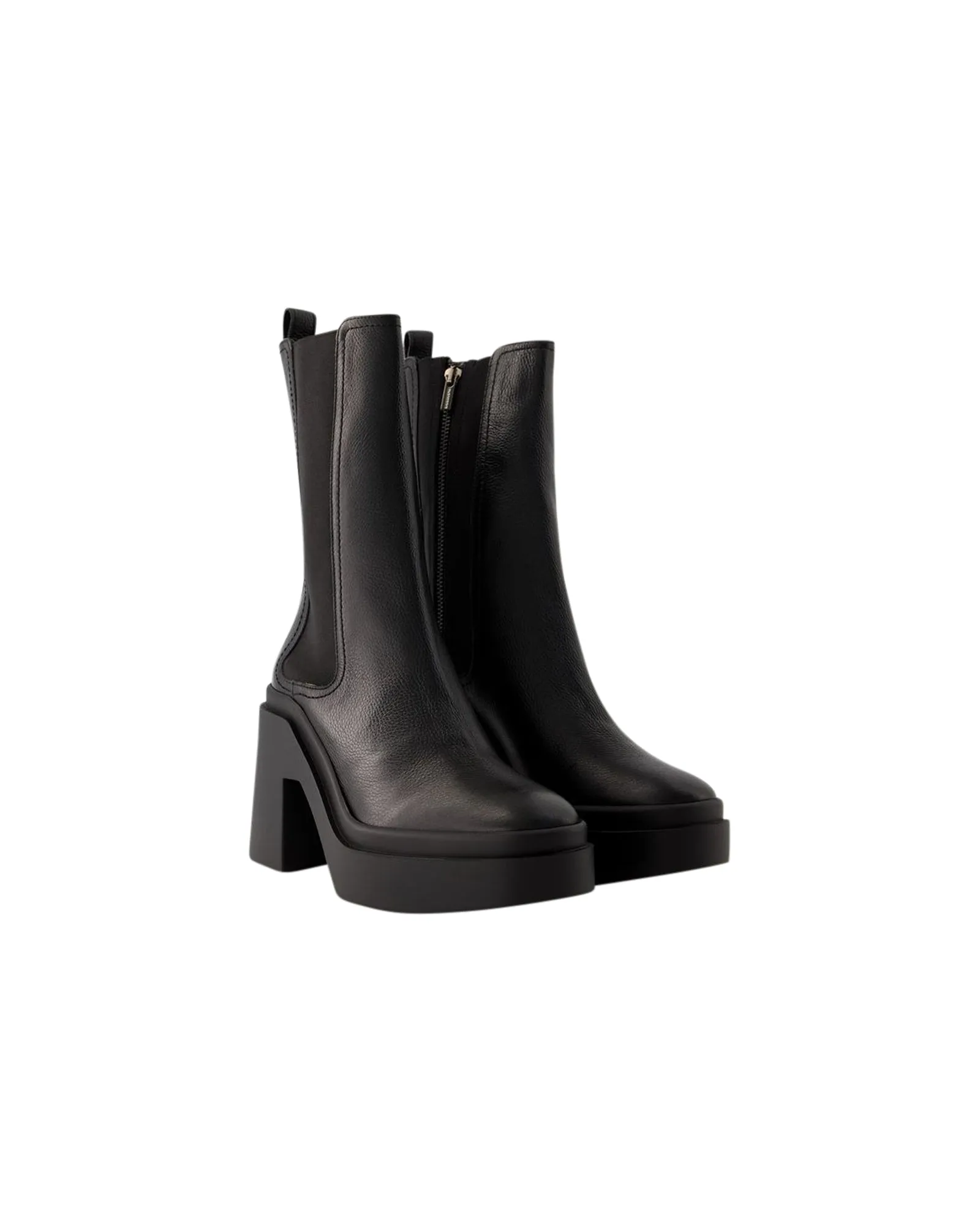 Nolan1Ankle Boots - Clergerie - Leather - Black