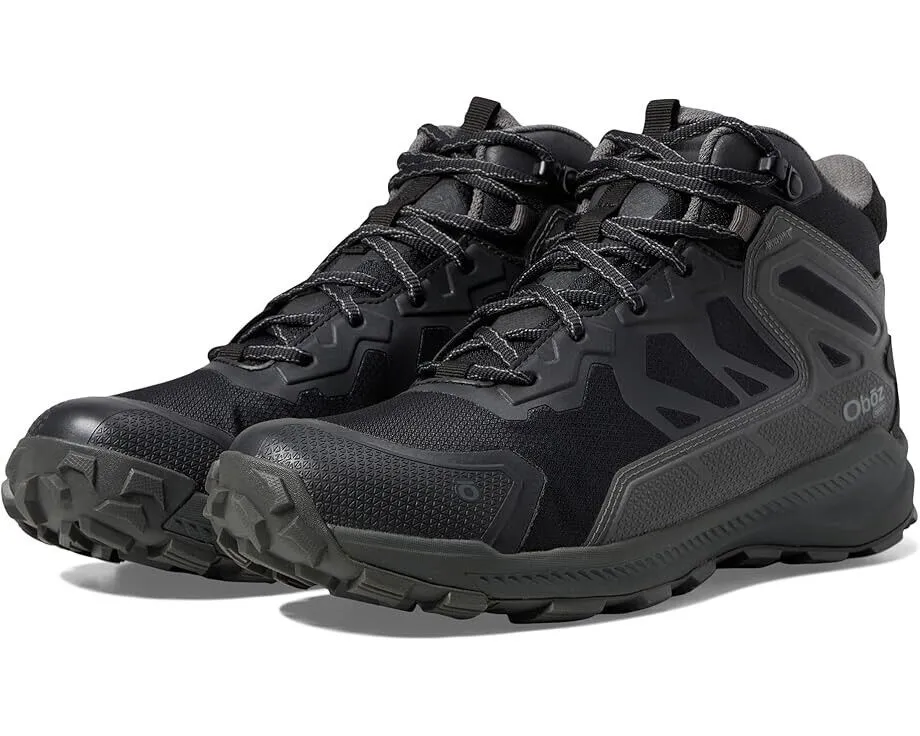 Oboz Katabatic Mid B-Dry Hiking Men's Size 8.5 Charcoal Mesh Ankle Boots TF5123
