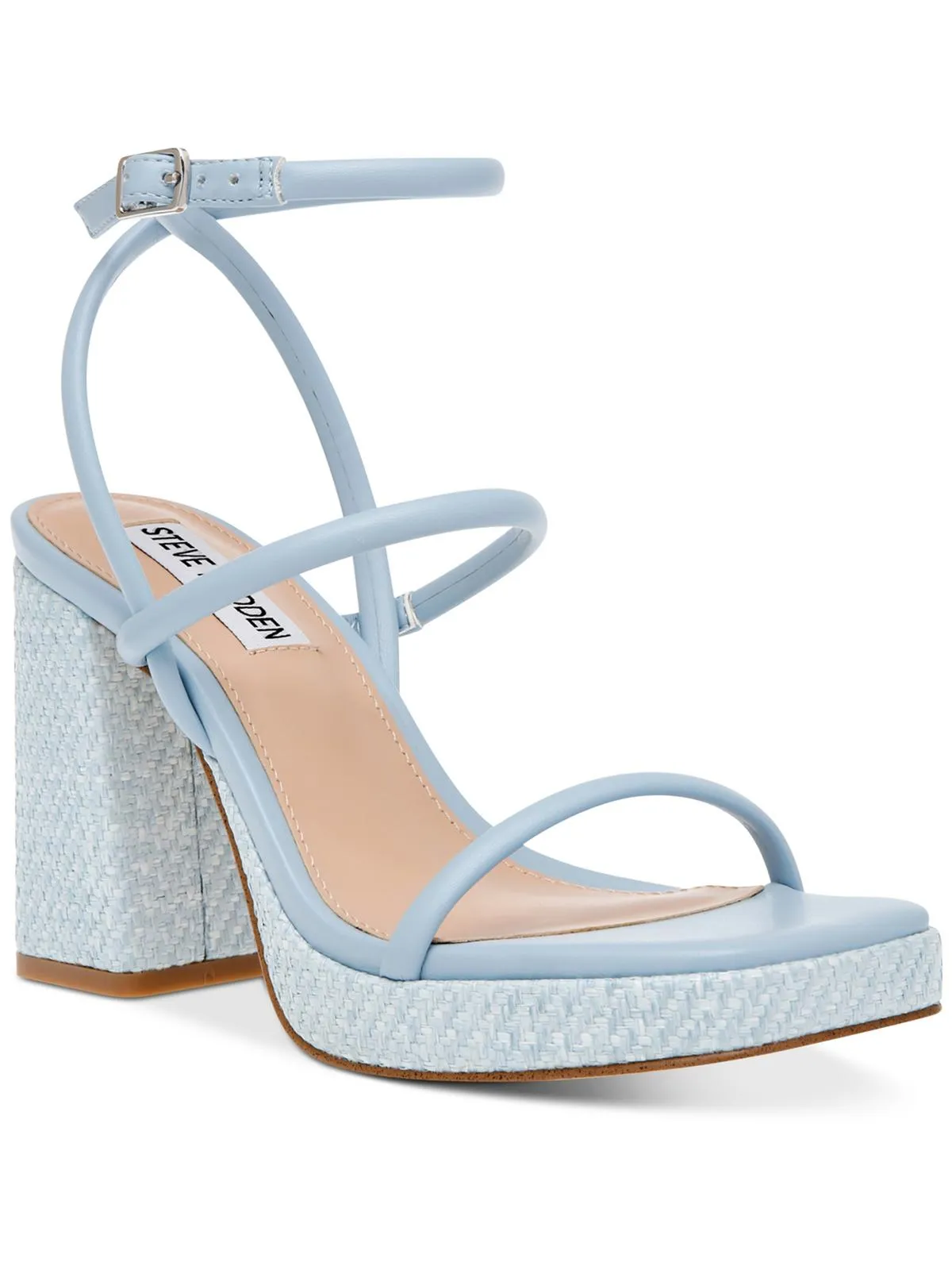 Pennie Womens Faux Leather Platform Slingback Sandals