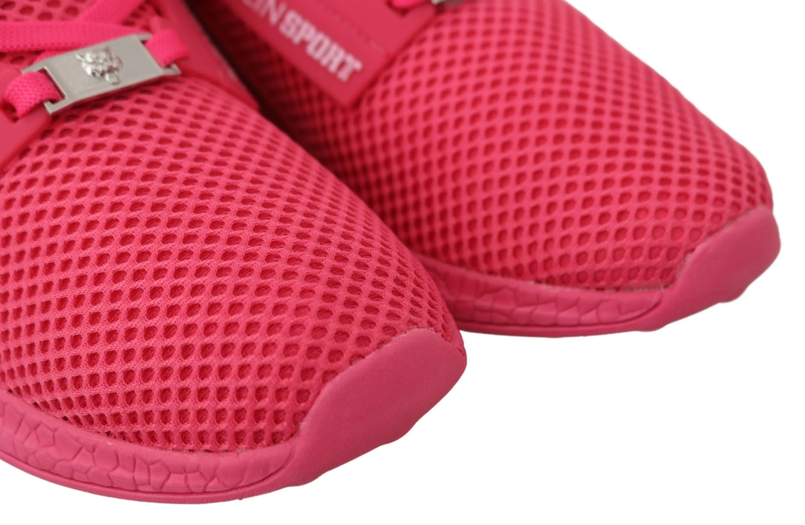 Plein Sport Fuxia Beetroot Polyester Runner Becky Sneakers Women's Shoes