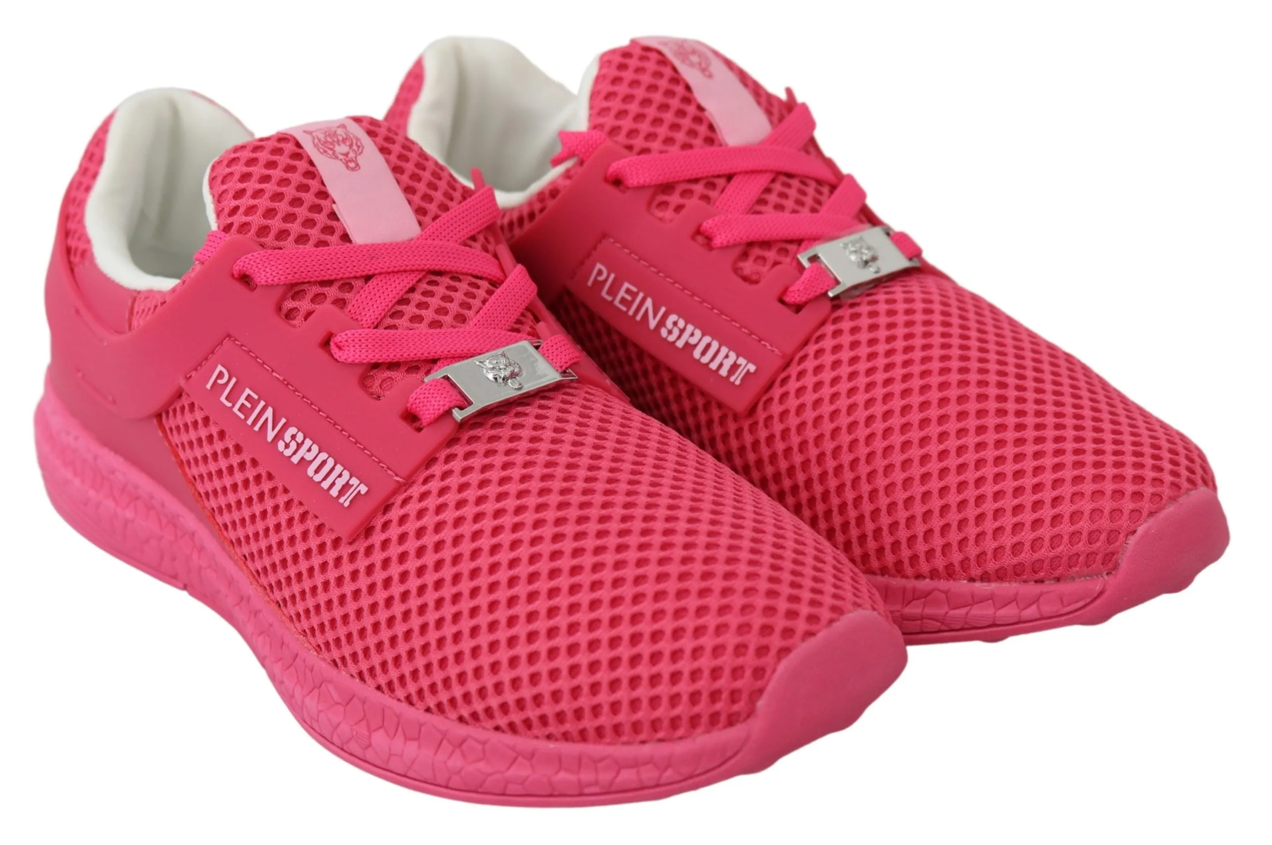 Plein Sport Fuxia Beetroot Polyester Runner Becky Sneakers Women's Shoes