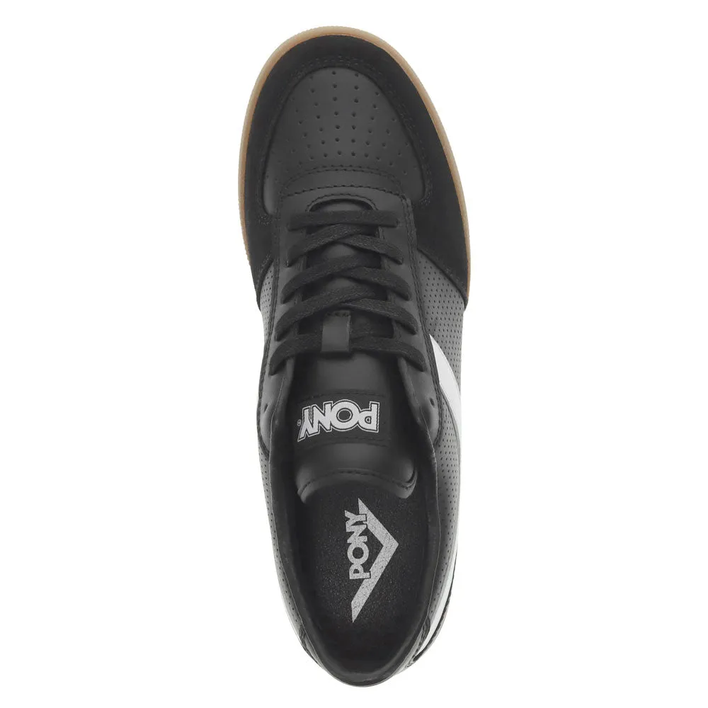PONY Mens Linebacker Lux Genuine Leather and Suede Premium Lace Up Athletic Sneaker Shoe