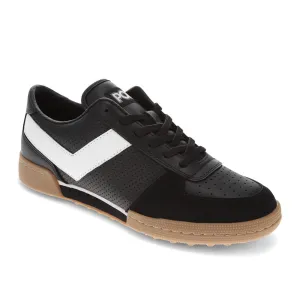 PONY Mens Linebacker Lux Genuine Leather and Suede Premium Lace Up Athletic Sneaker Shoe