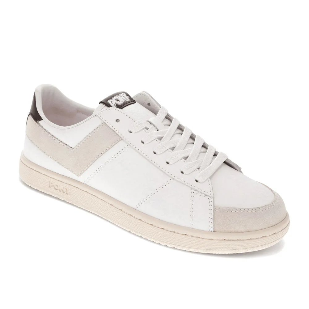 PONY Mens M-Pro Low Lux Genuine Leather and Suede Premium Lace Up Athletic Sneaker Shoe