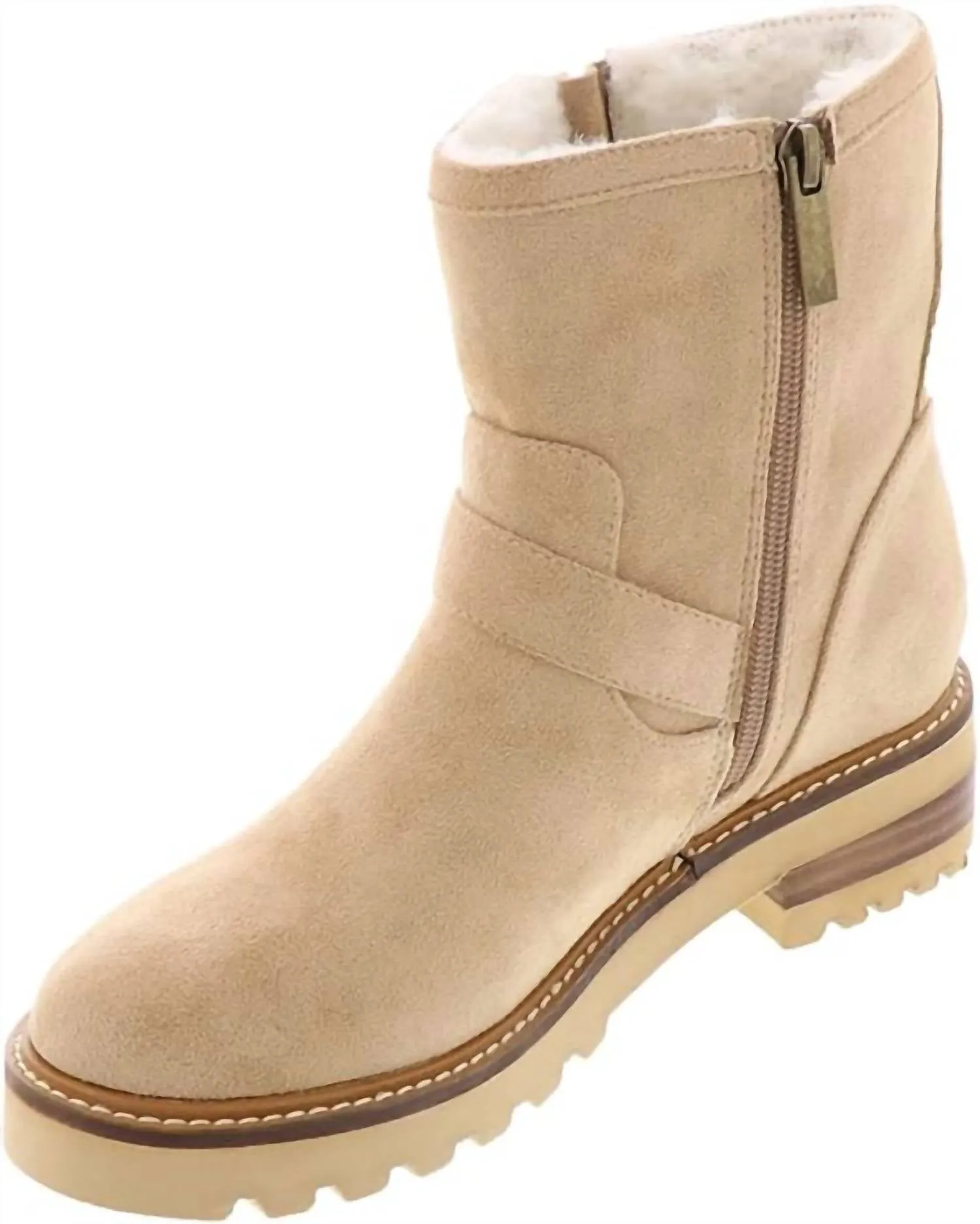 Receipts Booties In Tan