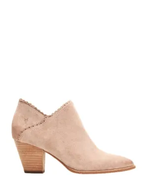 Reed Scallop Shootie Ankle Boot In Pale Blush