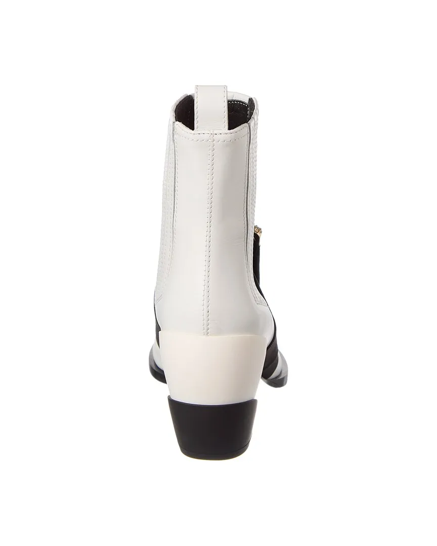 Roger Vivier Tex Strass Leather Boot