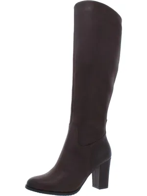 SABASTIN Womens Round toe Zipper closure Thigh-High Boots